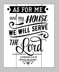 As for me and my house we serve the Lord-banner