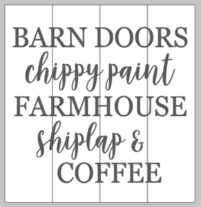 Barn Doors Chippy Paint