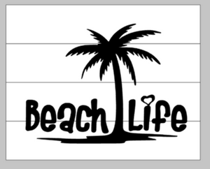 Beach life with Palm Tree