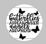 Door hanger - Butterflies appear when angels are near