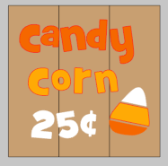 Candy corn 25 cents