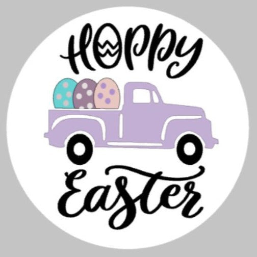 3D Door hanger Hoppy Easter Truck