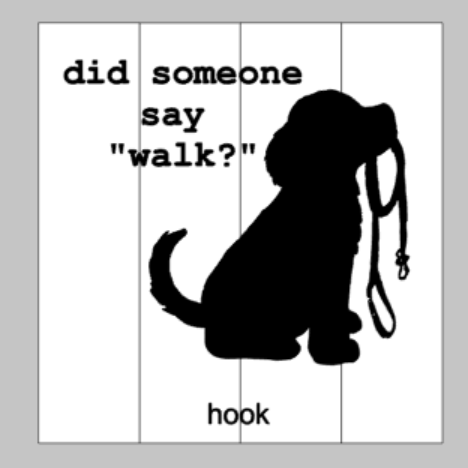 Did Someone say ''walk?" - dog leash holder
