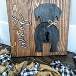 3D Dog Leash Hanger Customizable Dog with Woof or Name