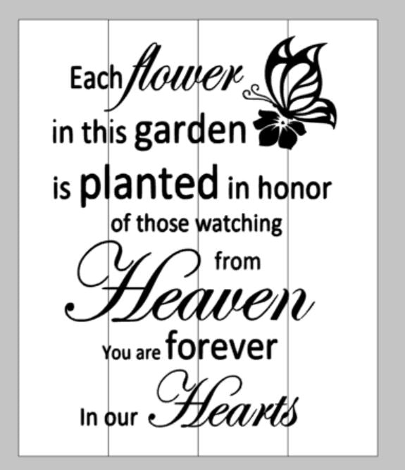 Each flower in this garden is planted in honor of those watching