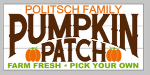 Family pumpkin patch