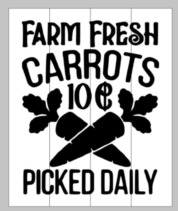 Farm Fresh Carrots 10 cents