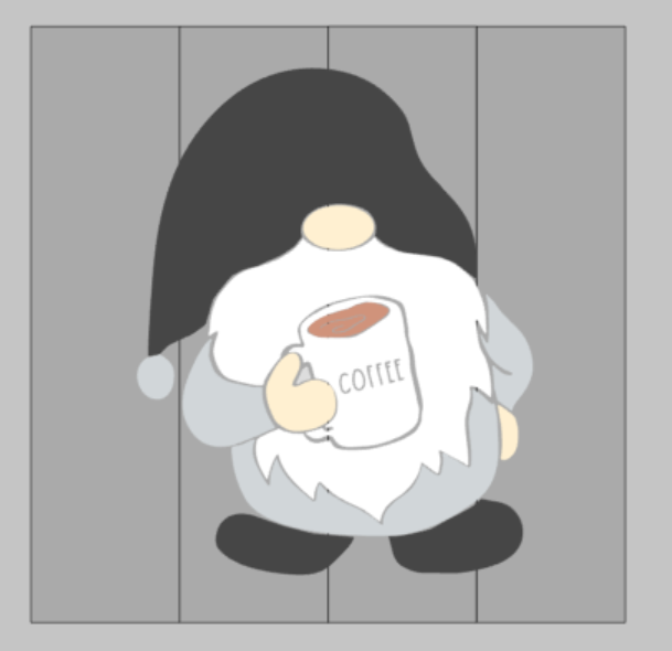 Gnome with coffee