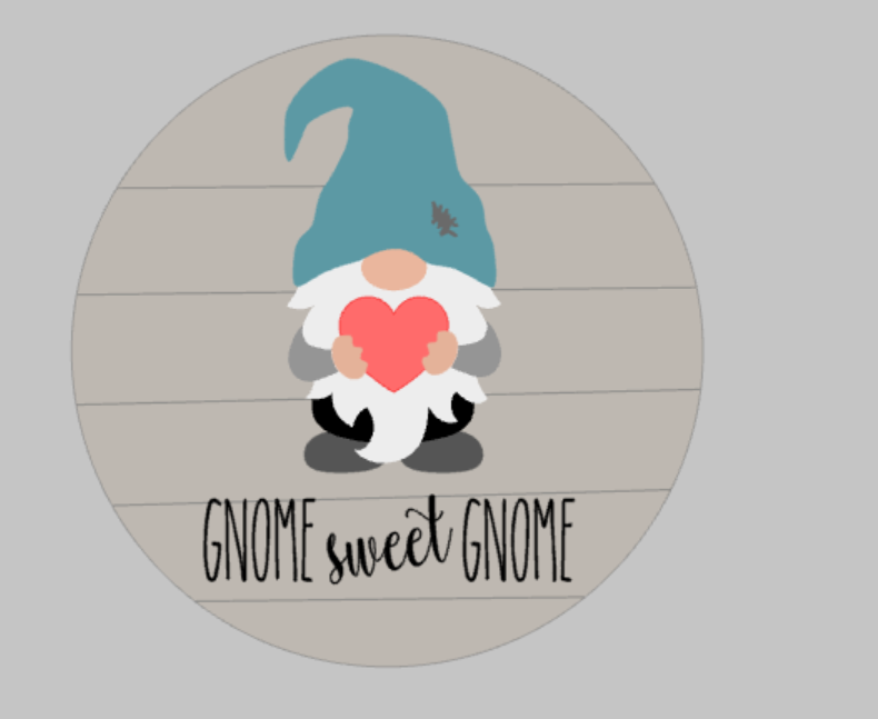 3D Seasnonal Interchangeable Gnome - Gnome sweet gnome Door hanger