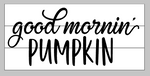good morning pumpkin