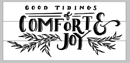 good tidings of comfort and joy