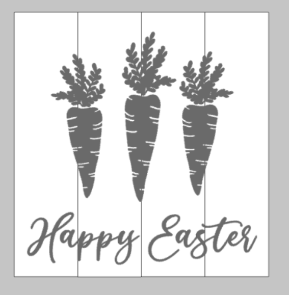 Happy Easter with Carrots