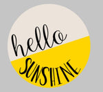 Door hanger - Hello Sunshine