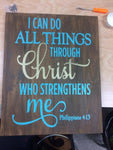 I can do all things through christ