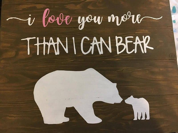 I Love You More Than I Can Bear Kitchen Towel
