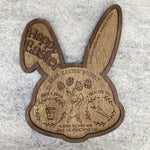 3D Easter Bunny treat tray - Bunny Shaped