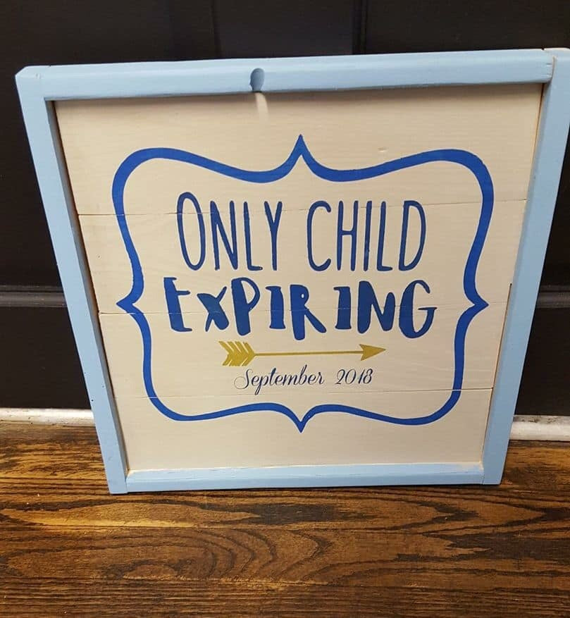 Only Child Expiring (shown with frame)