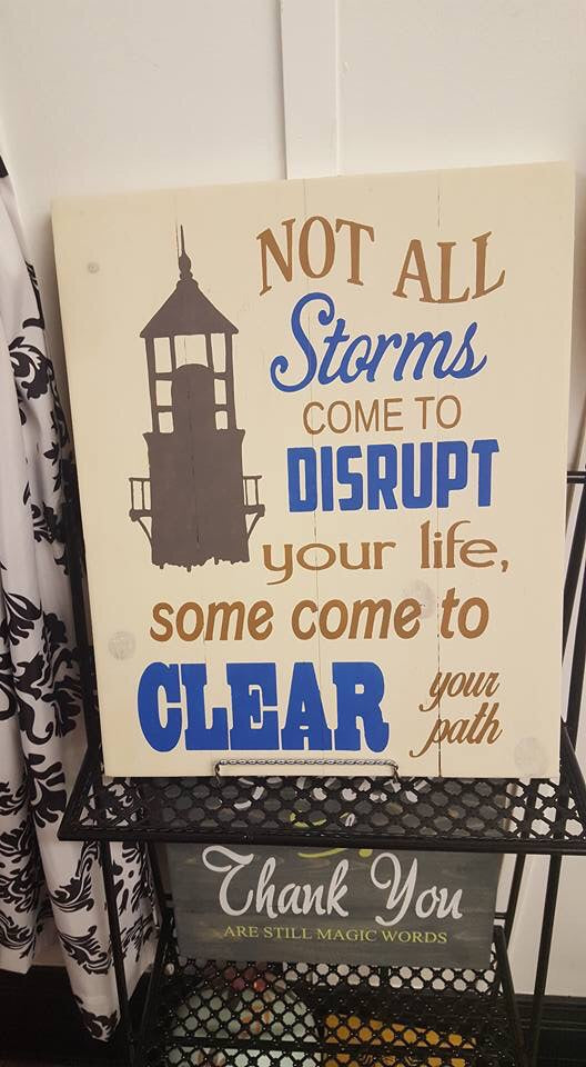 Not all storms come to disrupt