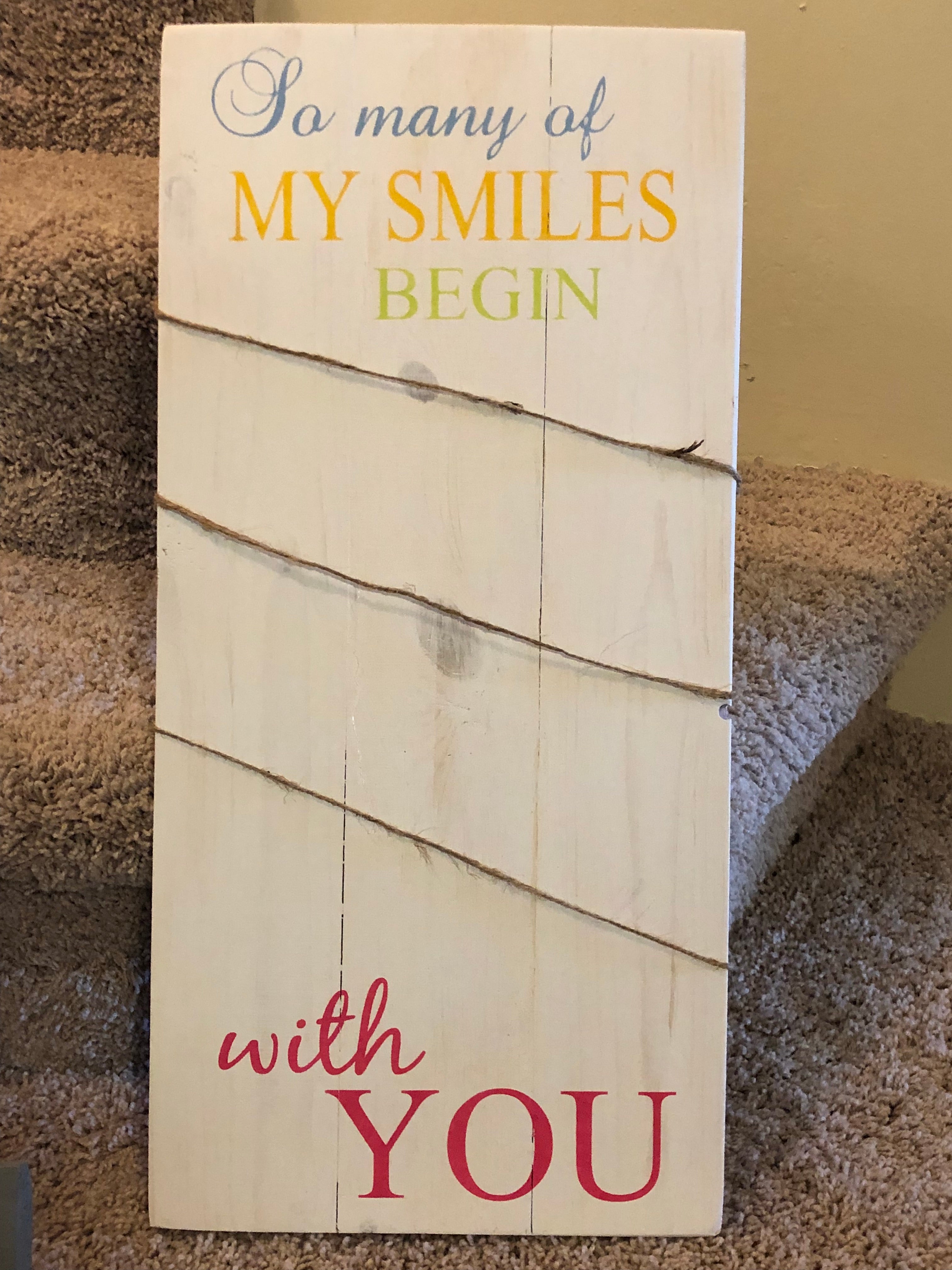 So many smiles begin with you - Photo Board
