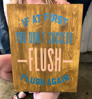 If at first you don't succeed flush- flush again