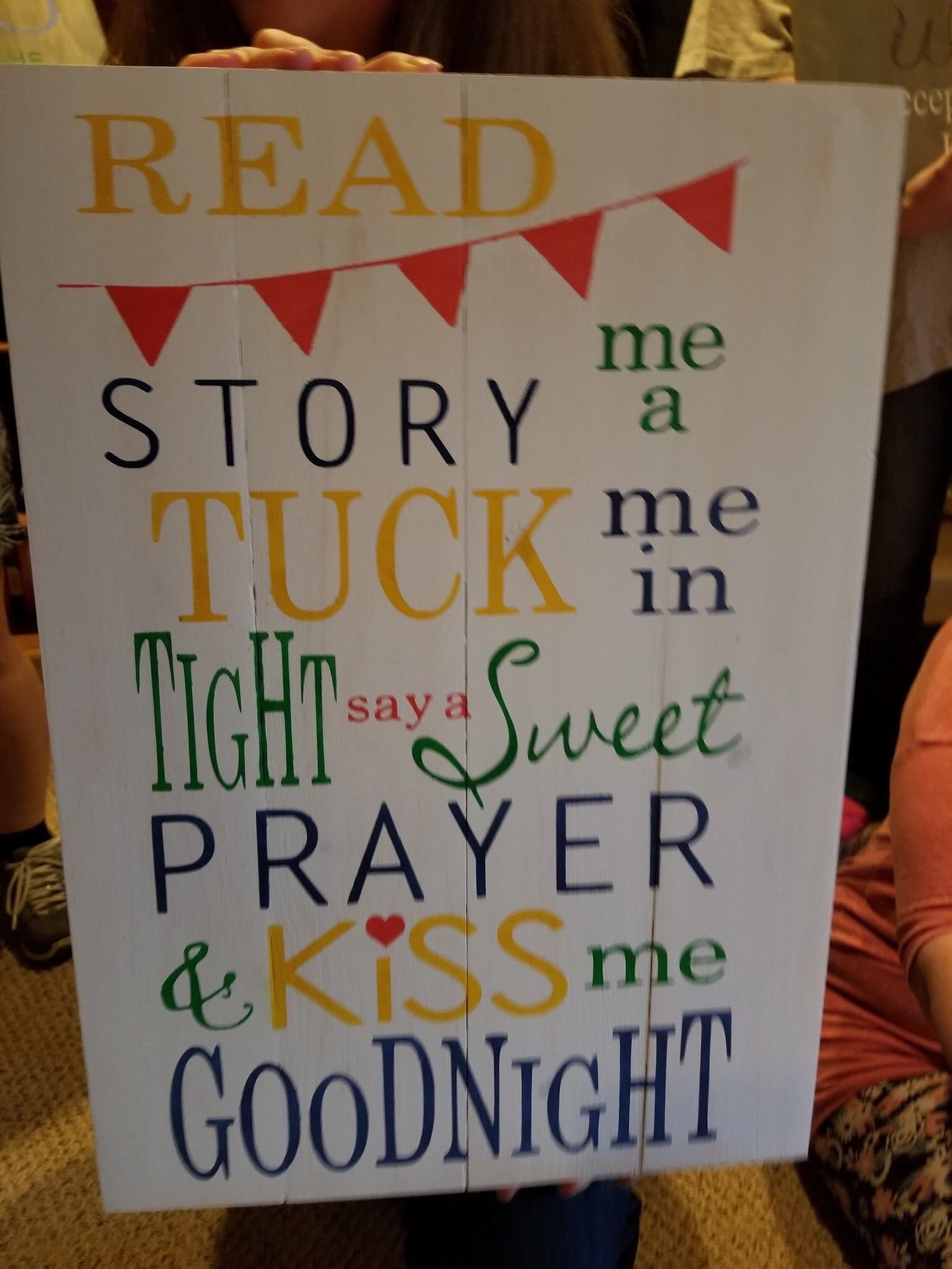 Read me a story tuck me in at night