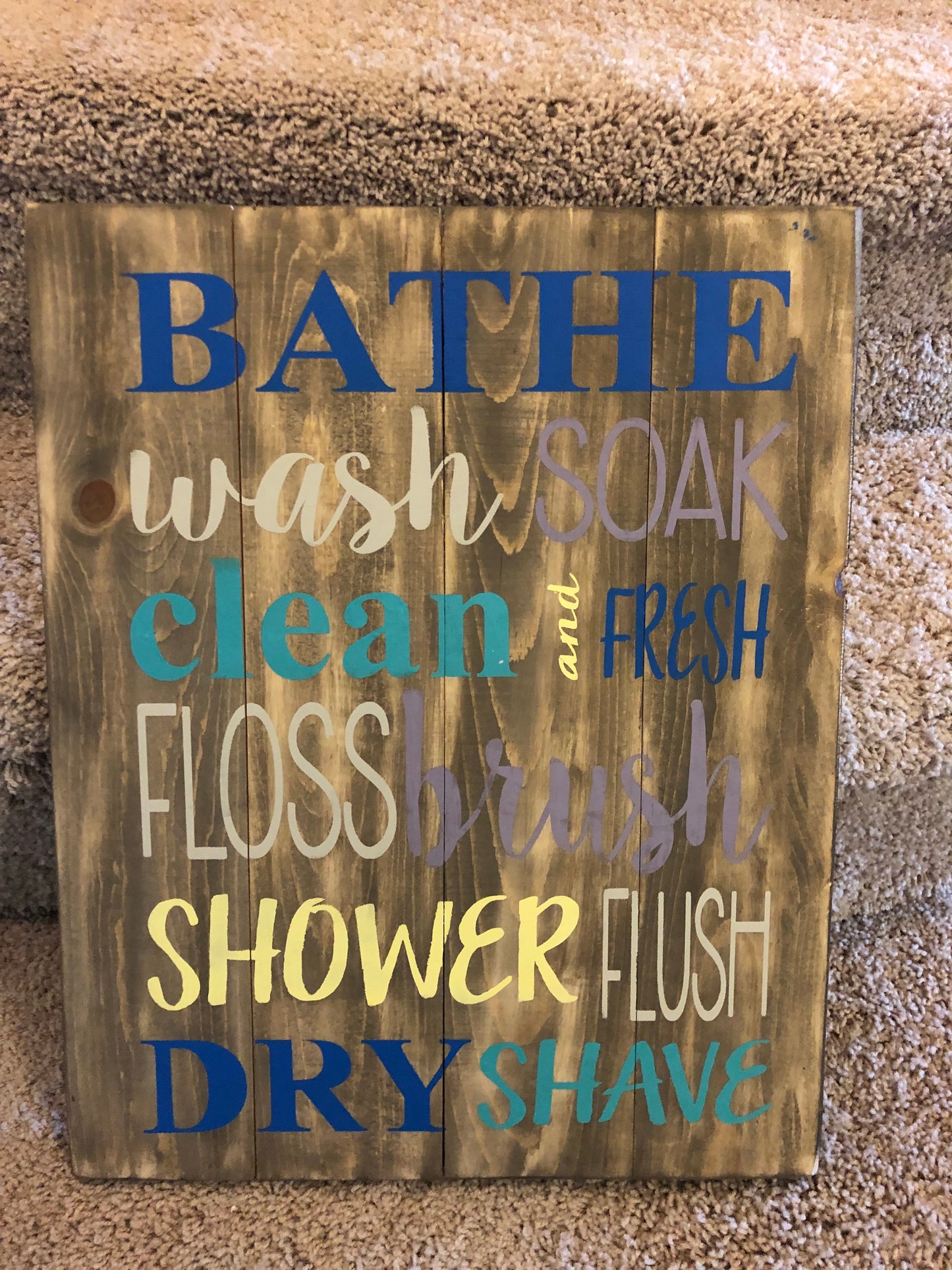 Bathe, wash, soak, clean and fresh