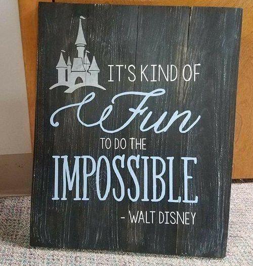Its kind of fun to do the impossible