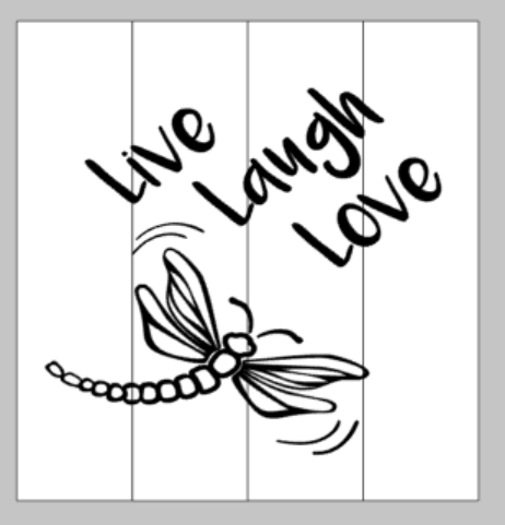 Live Laugh Love Dragonfly