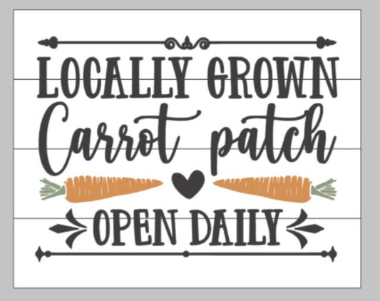 locally grown carrot patch