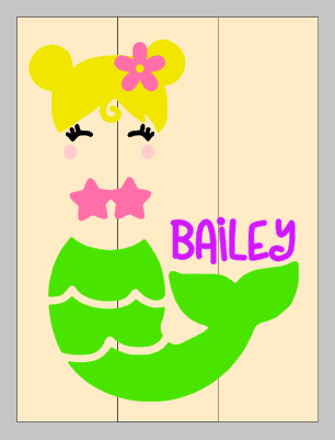 Mermaid with name