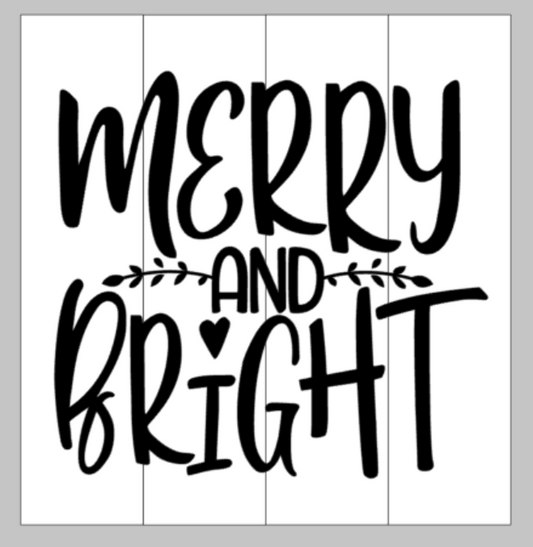 Merry and bright with heart and vines