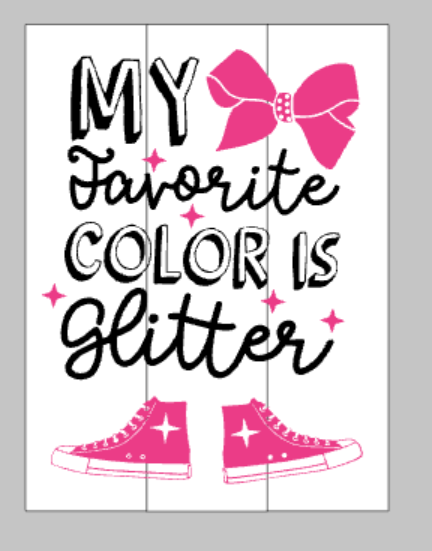 My favorite color is Glitter- Jojo Siwa