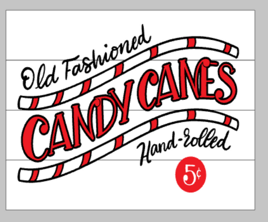 Old Fashioned candy canes hand rolled