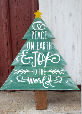 Christmas Tree - Peace on earth and Joy to the World