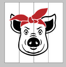 Pig with bandanna