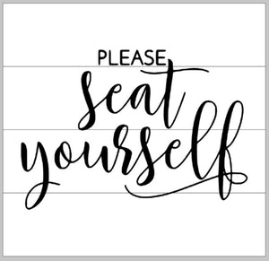 Please seat yourself