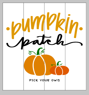 pumpkin patch pick your own
