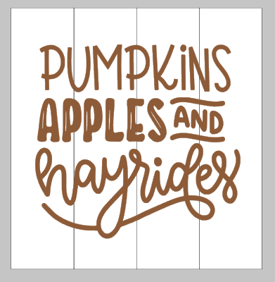 pumpkins apples and hayrides