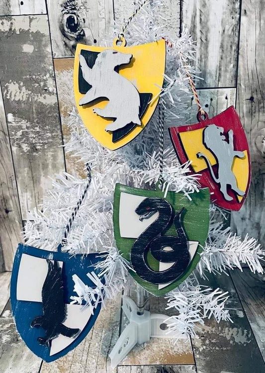 Ornament- H Potter Crest Set