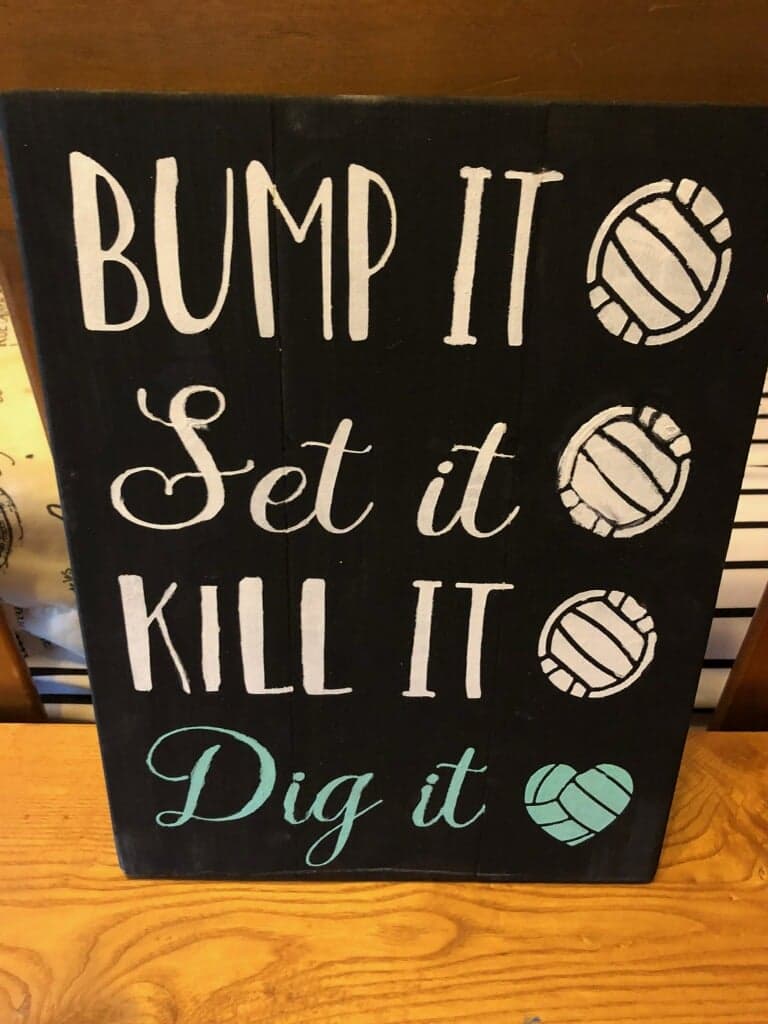 cool homemade volleyball posters