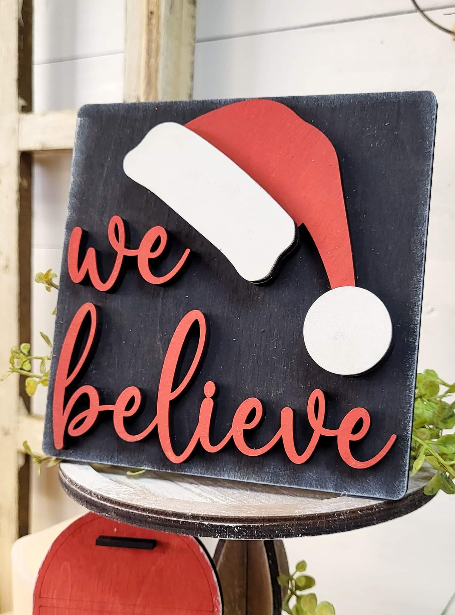 3D Tiered Tray Decor - Christmas We Believe