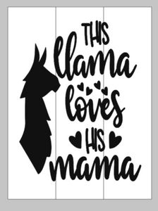 this llama loves his mama