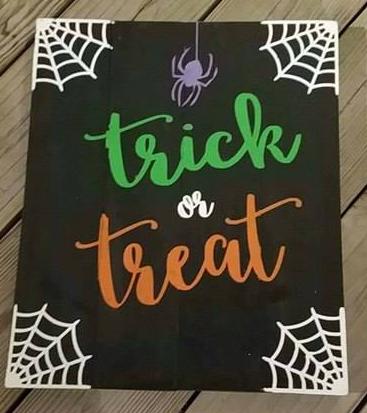 Trick or treat-spider and web