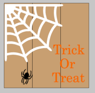 Trick or treat with spider web