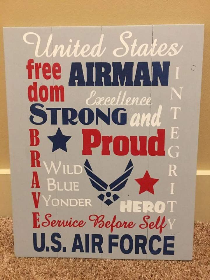 United States Airforce Freedom Proud Subway art