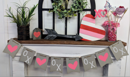 Banner - Hearts and XO's