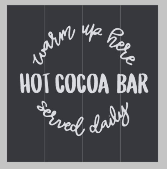 Warm up here HOT COCOA BAR served daily