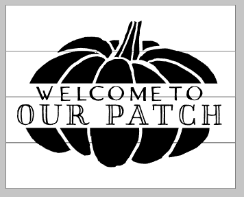 Welcome to our patch with words in between