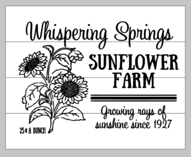Whispering Springs Sunflower farm
